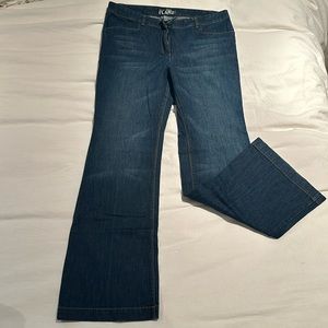 Low rise skinny flare jeans